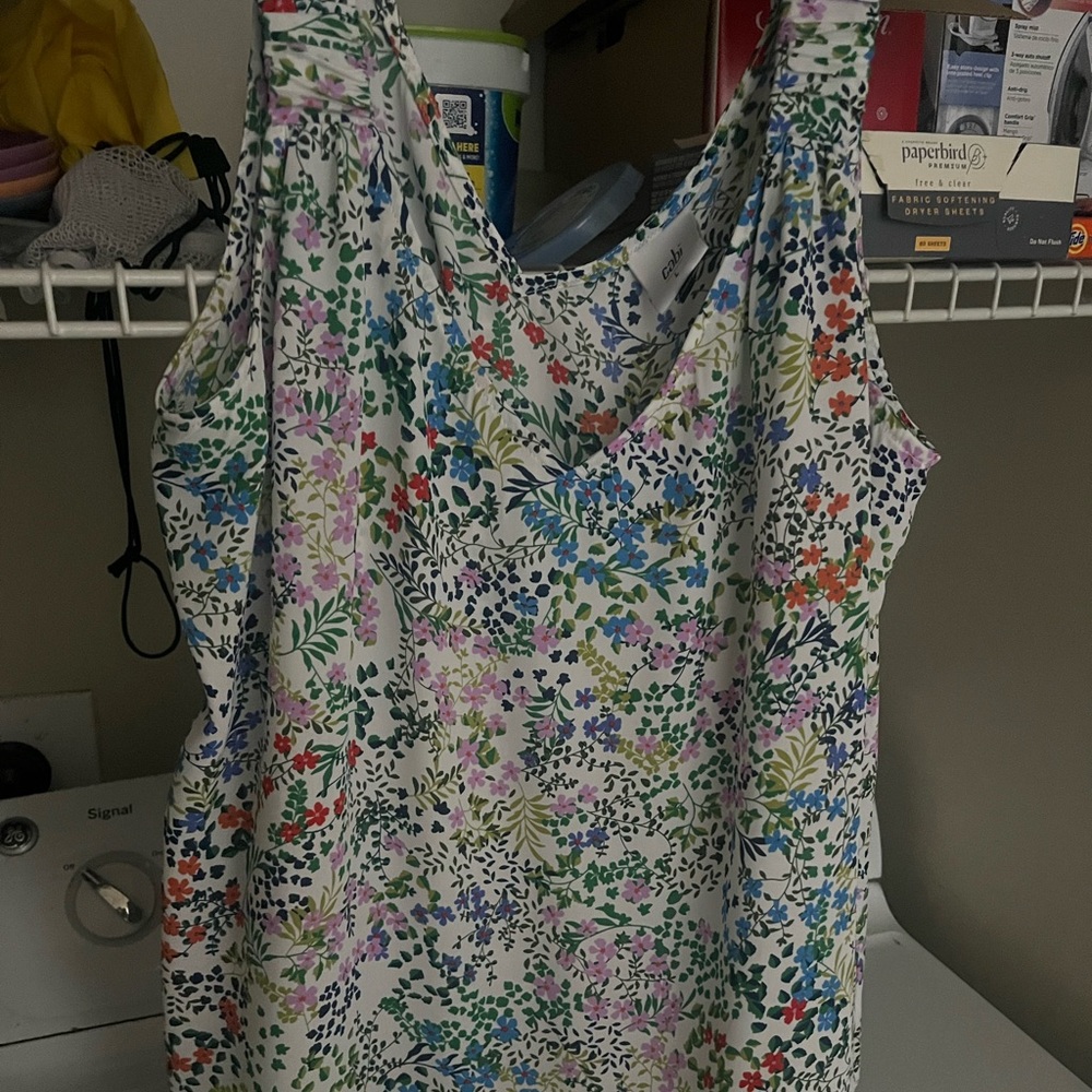 CAbi size Large floral tank